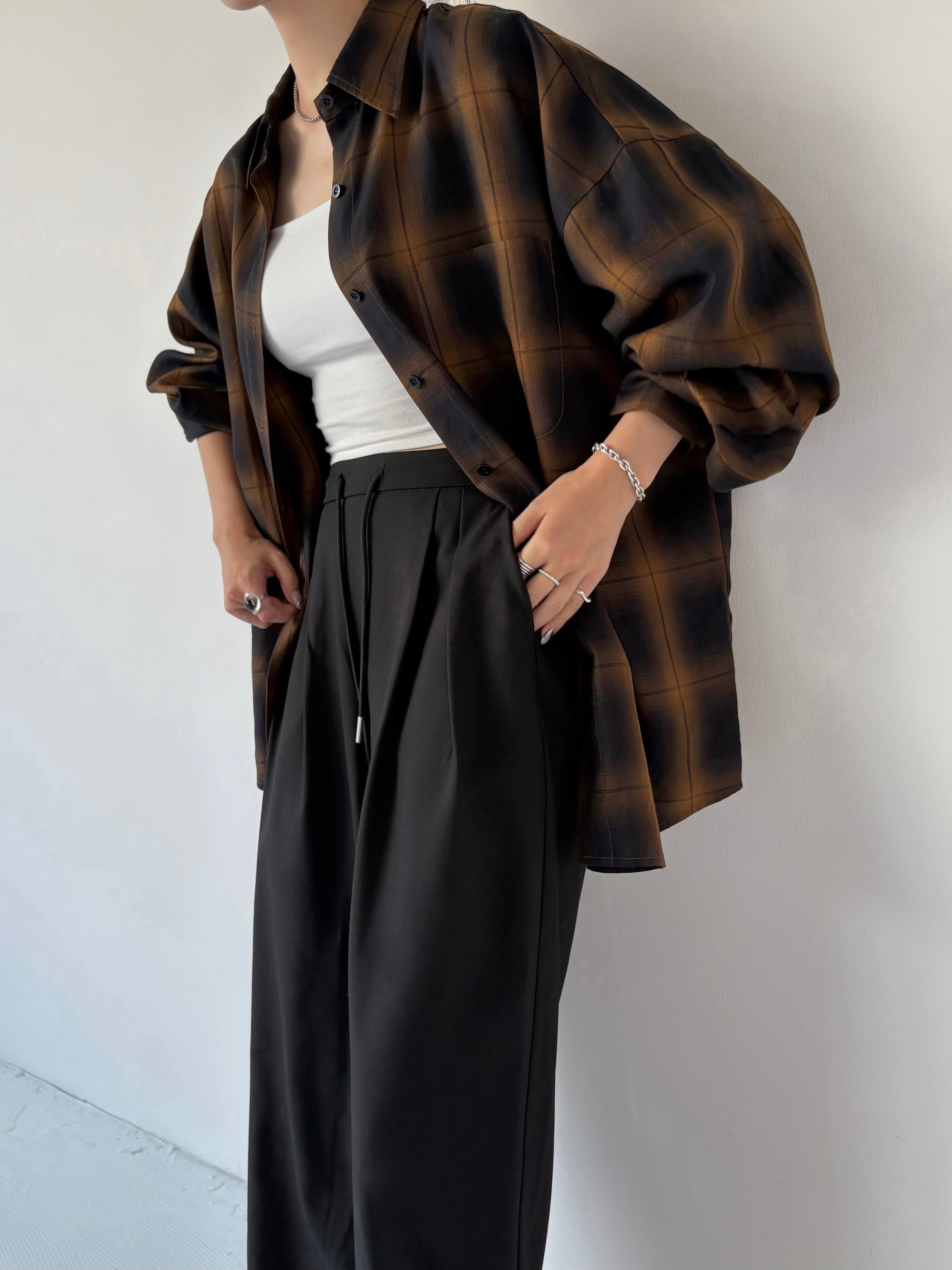 FADE CHECK OVER SHIRT | efu(エフ)official通販サイト – efu official