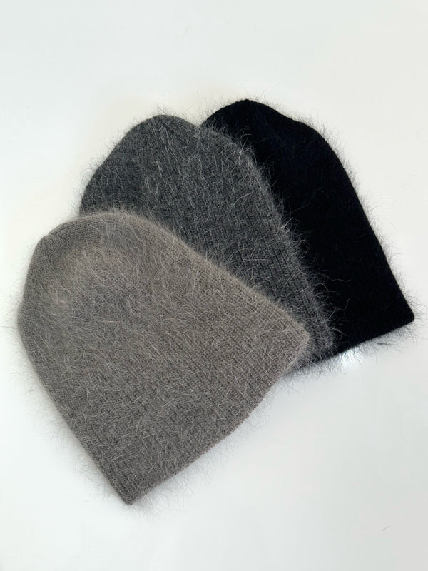 MOHAIR KNIT BEANIE