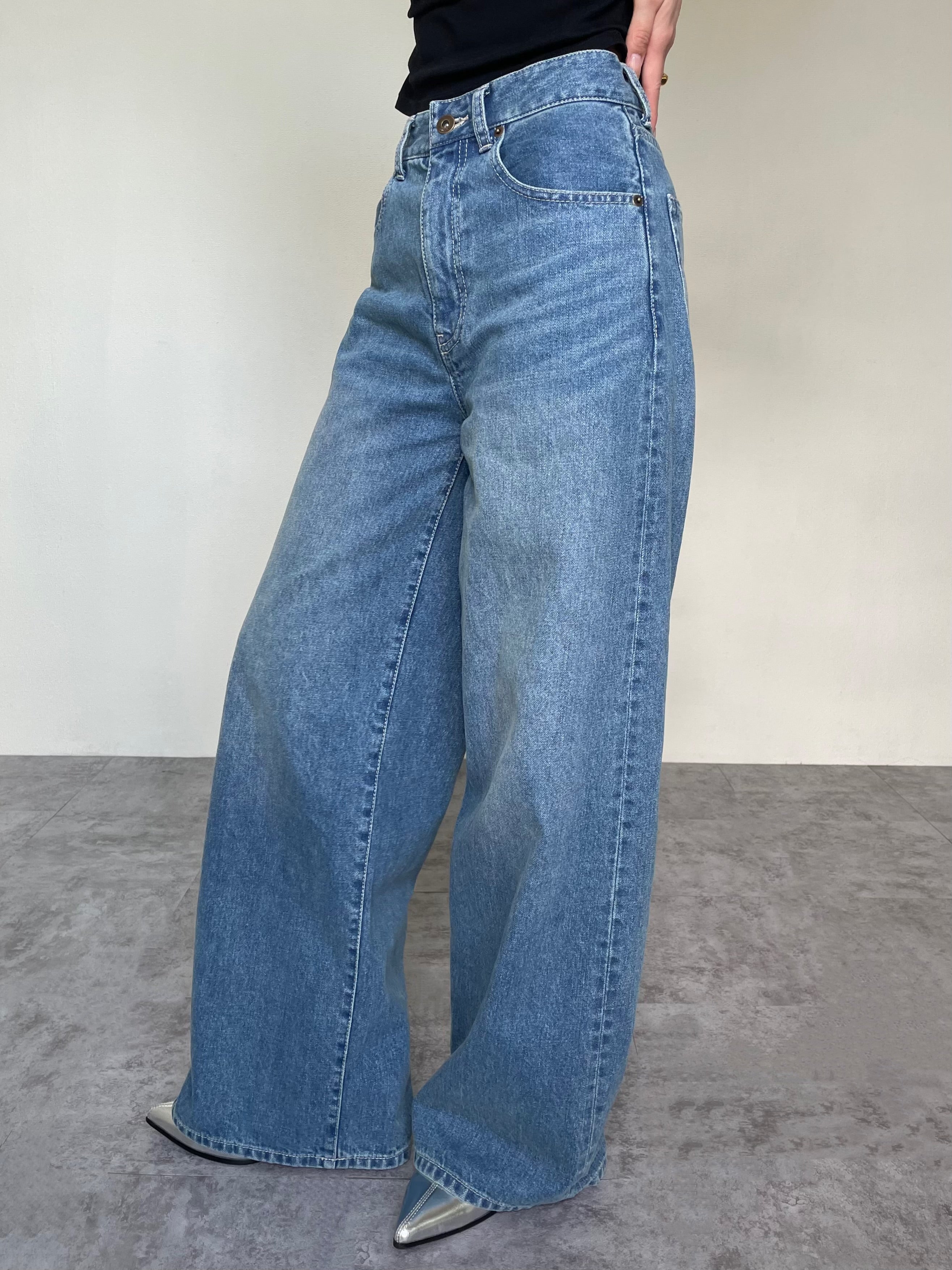 efu エフ HIGH WAIST SLIM WIDE DENIM HIGH WAIST SLIM WIDE DENIM | efu(エフ)official通販サイト
