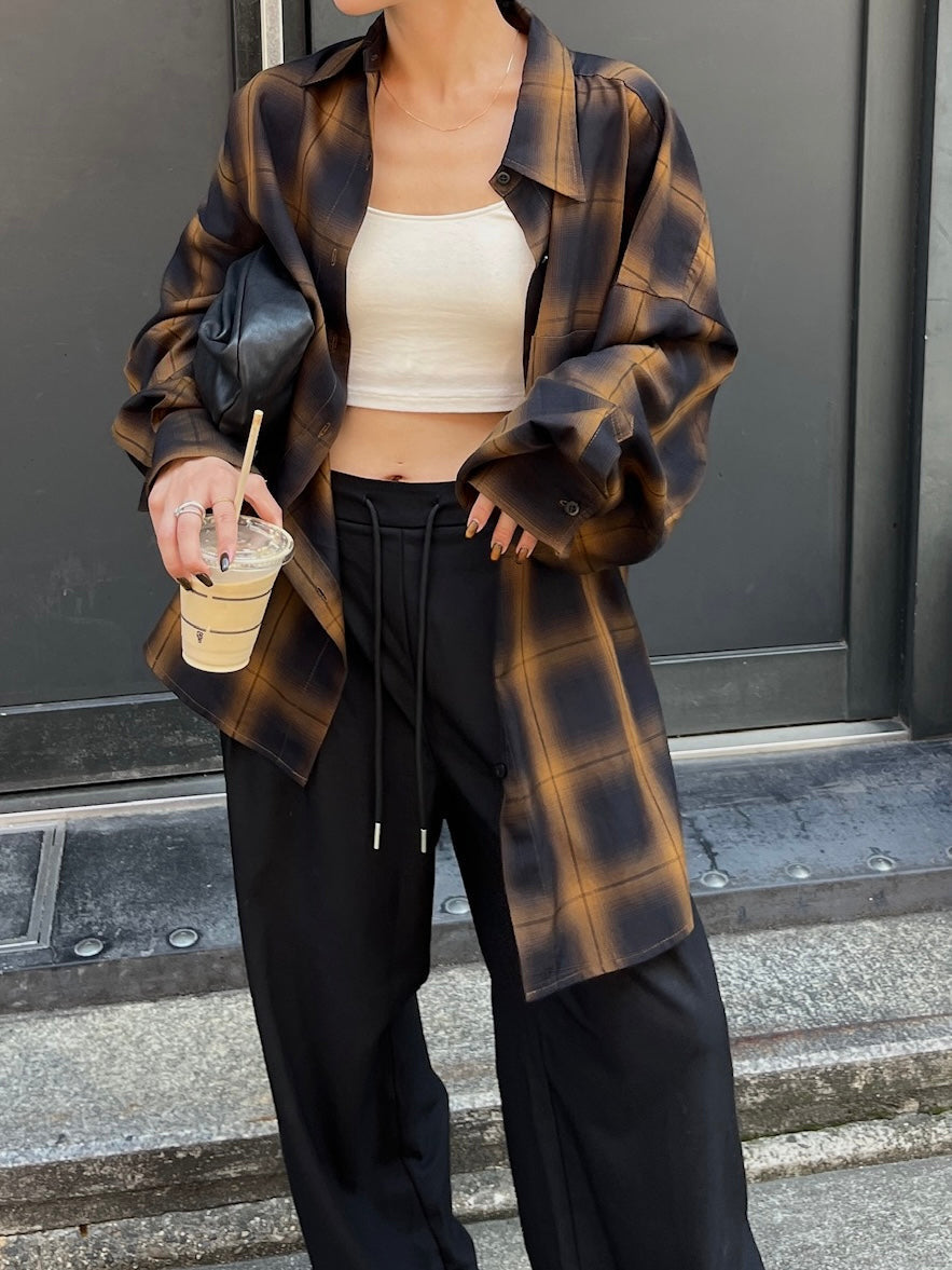 トップス efu FADE CHACK OVER SHIRT FADE CHECK OVER SHIRT | efu(エフ)official通販サイト – efu