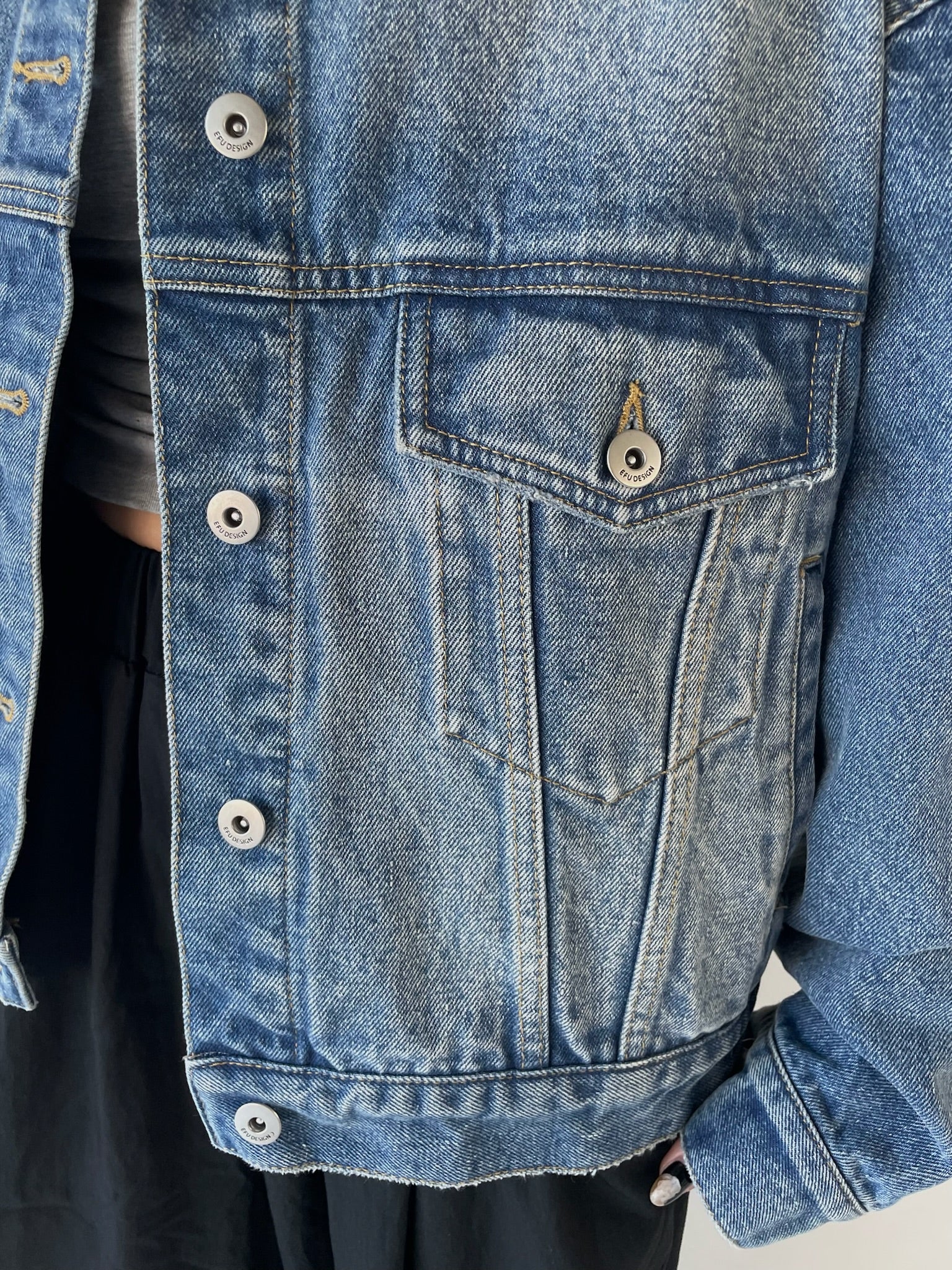 VINTAGE WIDE DENIM JACKET | efu(エフ)official通販サイト – efu official
