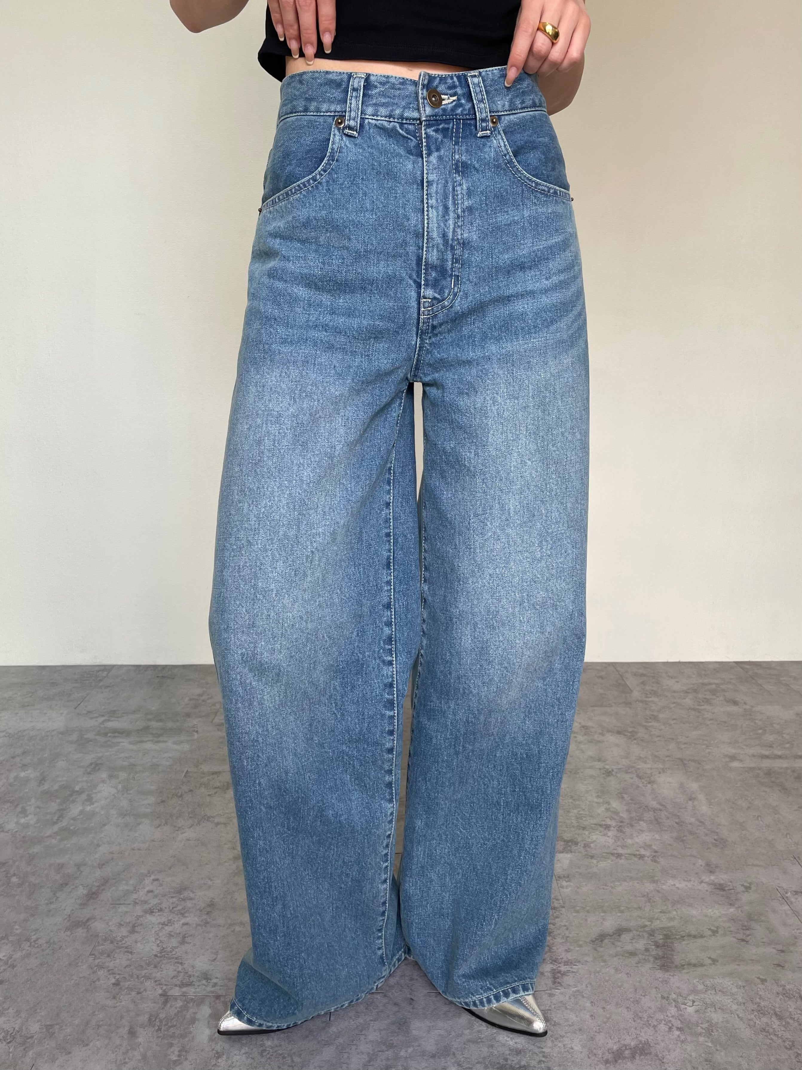 efu エフ HIGH WAIST SLIM WIDE DENIM HIGH WAIST SLIM WIDE DENIM | efu(エフ)official通販サイト