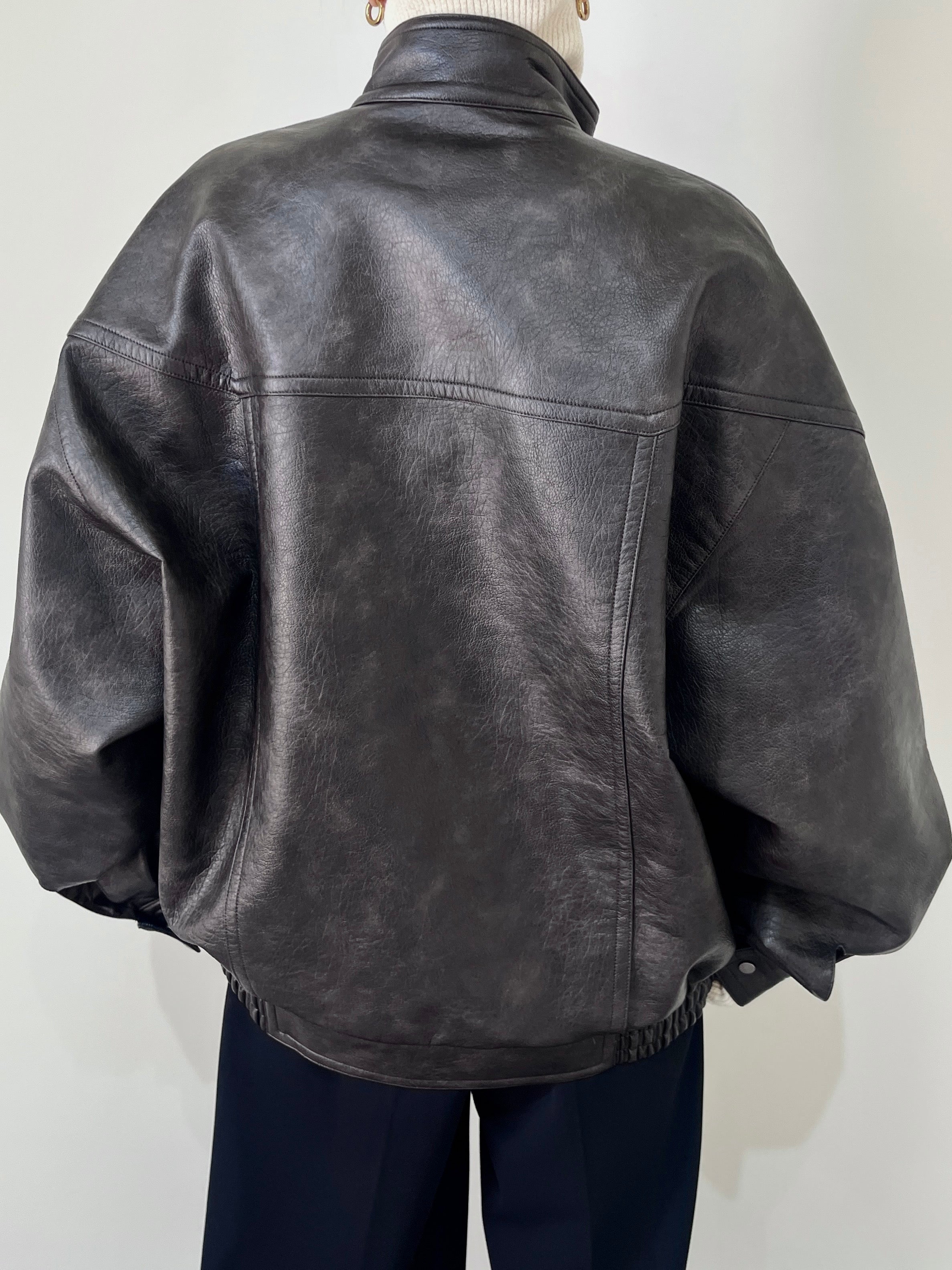 FAKE LEATHER BIG JACKET | efu(エフ)official通販サイト – efu official