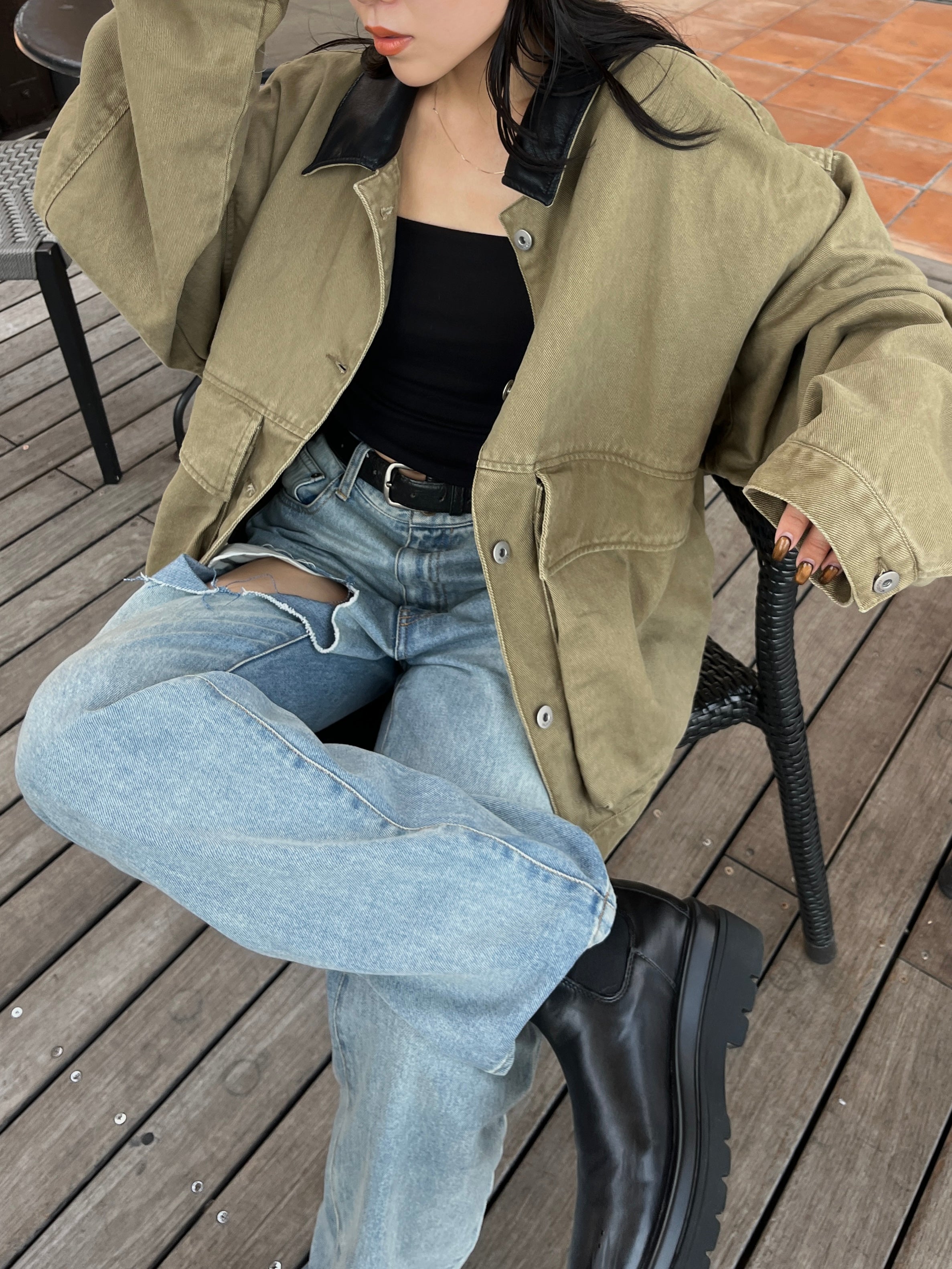 ジャケット・アウター s.mefu BIG SILHOUETTE HUNTING JACKE BIG SILHOUETTE HUNTING JACKET | efu(エフ)official通販サイト – efu