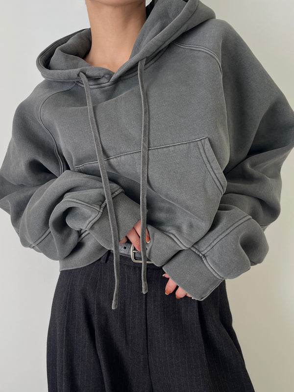 CROPPED VINTAGE HOODIE