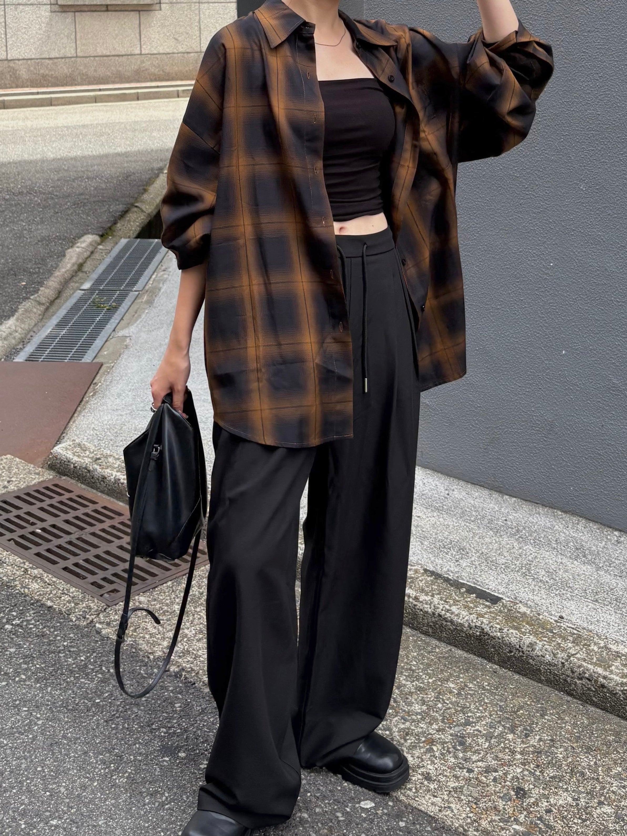 FADE CHECK OVER SHIRT | efu(エフ)official通販サイト – efu official