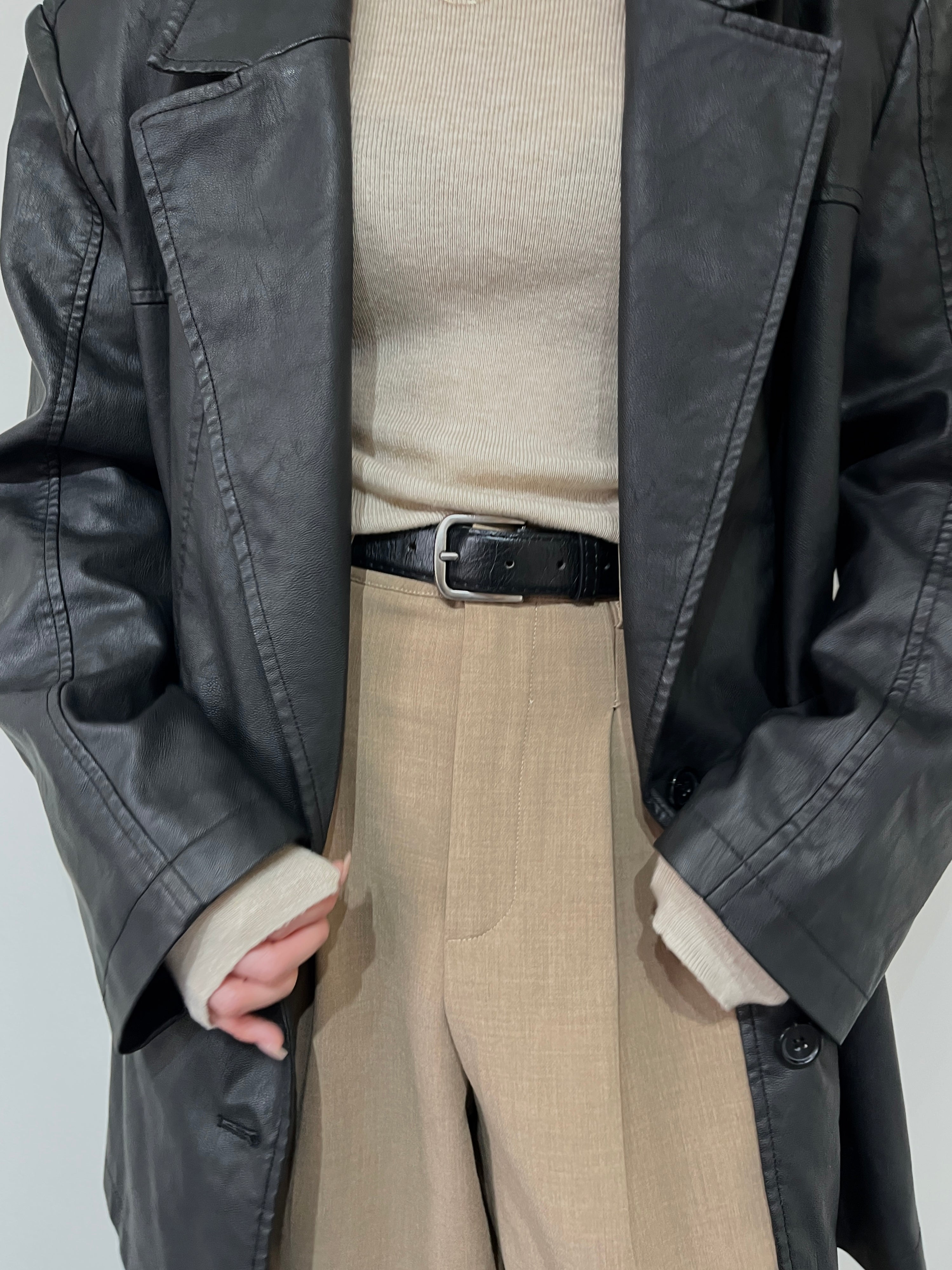 efu エフ FAKE LEATHER BIG JACKET レザージャケット FAKE LEATHER BIG JACKET | efu(エフ)official通販サイト – efu official