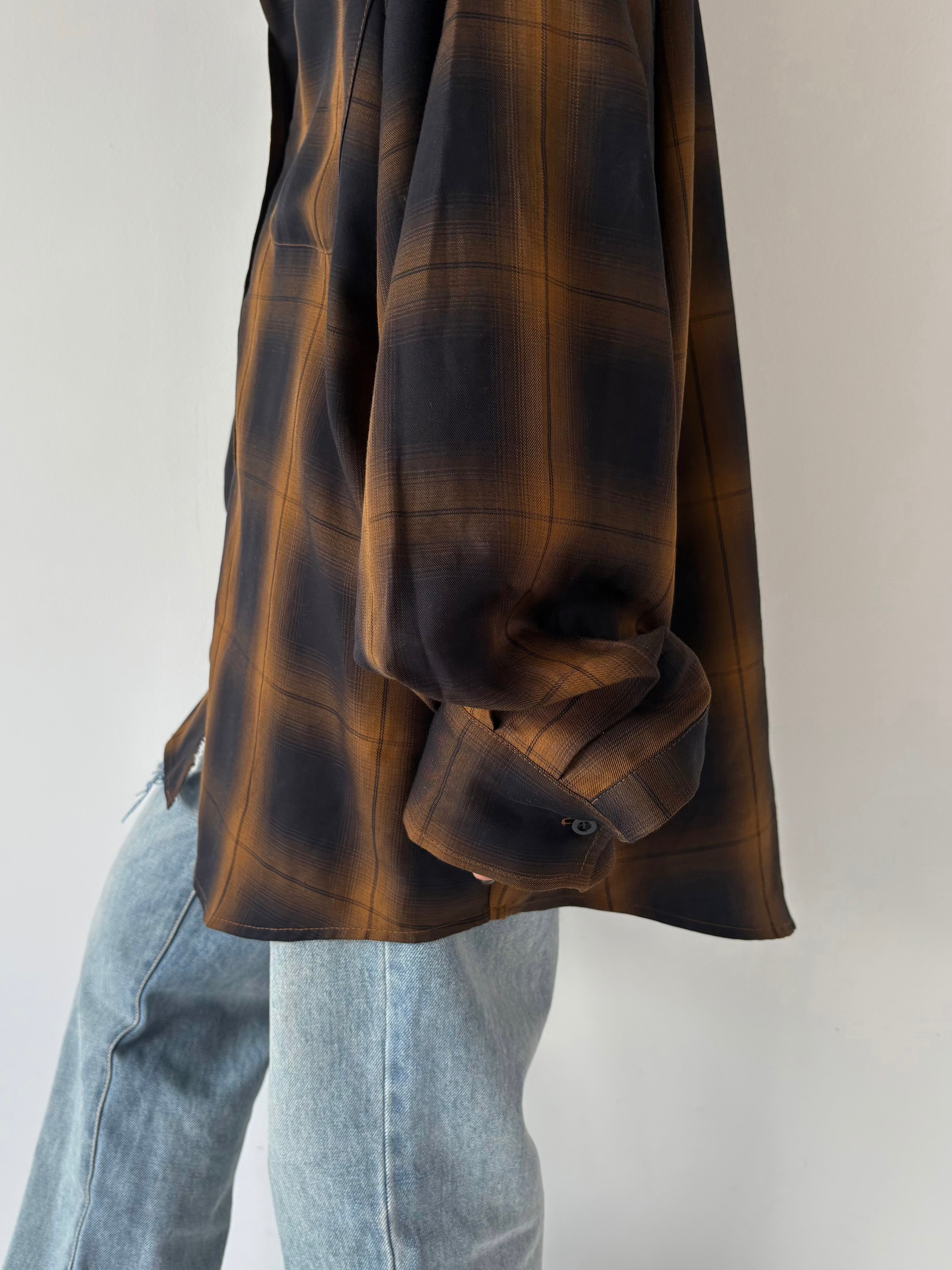 FADE CHECK OVER SHIRT | efu(エフ)official通販サイト – efu official