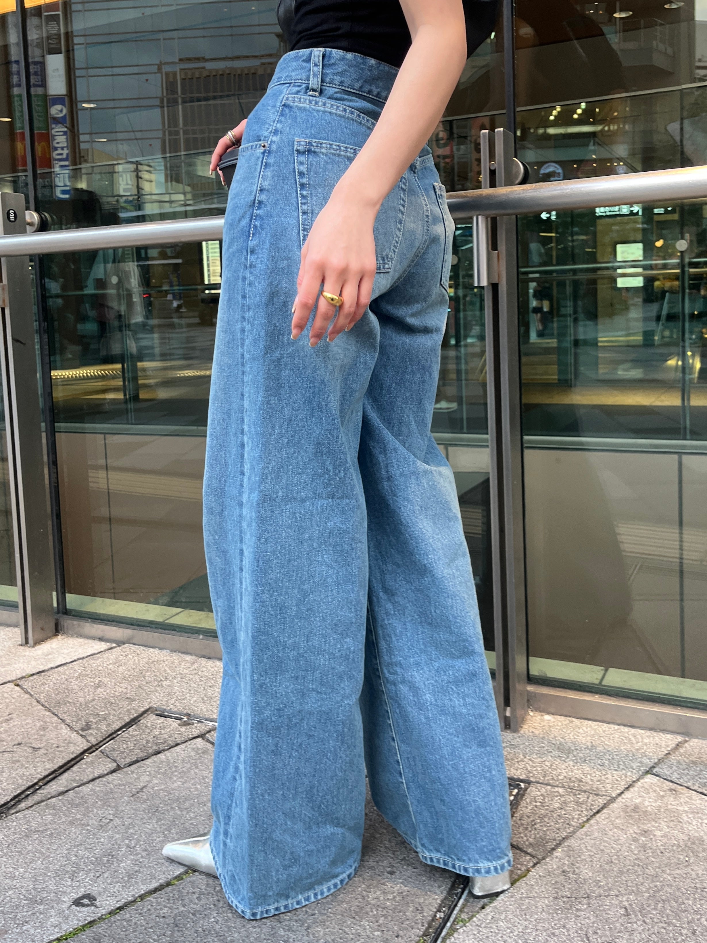 efu エフ HIGH WAIST SLIM WIDE DENIM HIGH WAIST SLIM WIDE DENIM | efu(エフ)official通販サイト