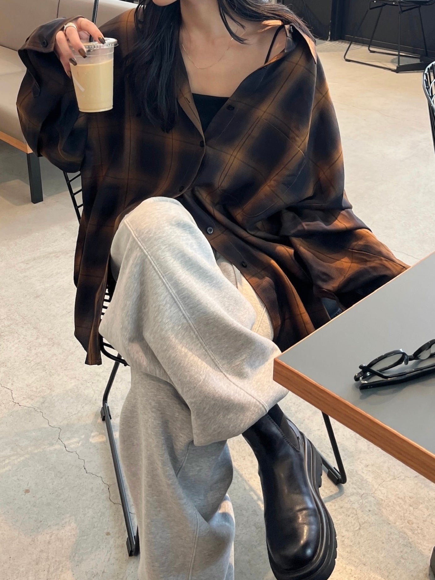 トップス efu FADE CHACK OVER SHIRT FADE CHECK OVER SHIRT | efu(エフ)official通販サイト – efu official