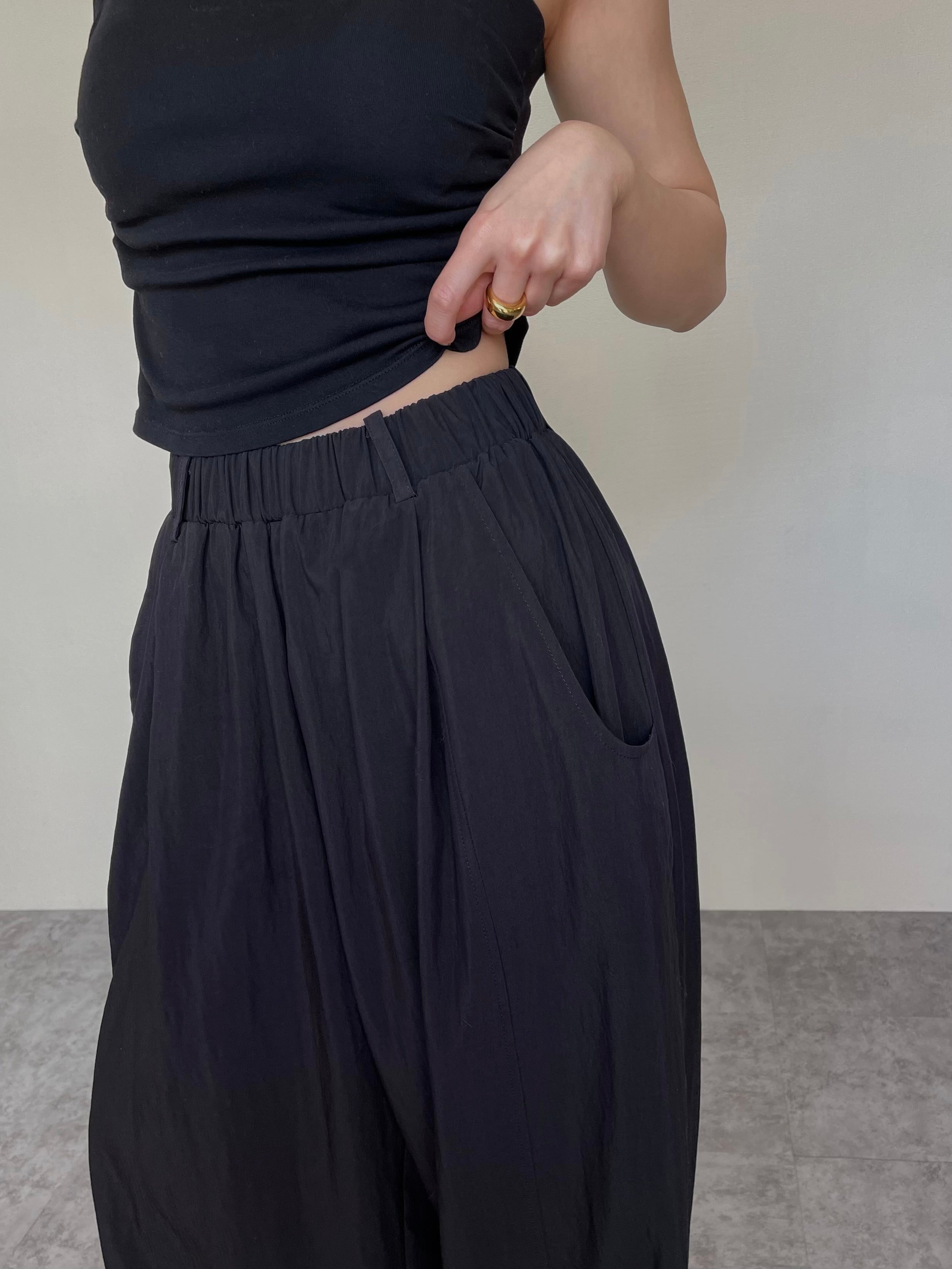 【美品】efu POCKET DESIGN EASY PANTS ブラック POCKET DESIGN EASY PANTS | efu(エフ)official通販サイト – efu official