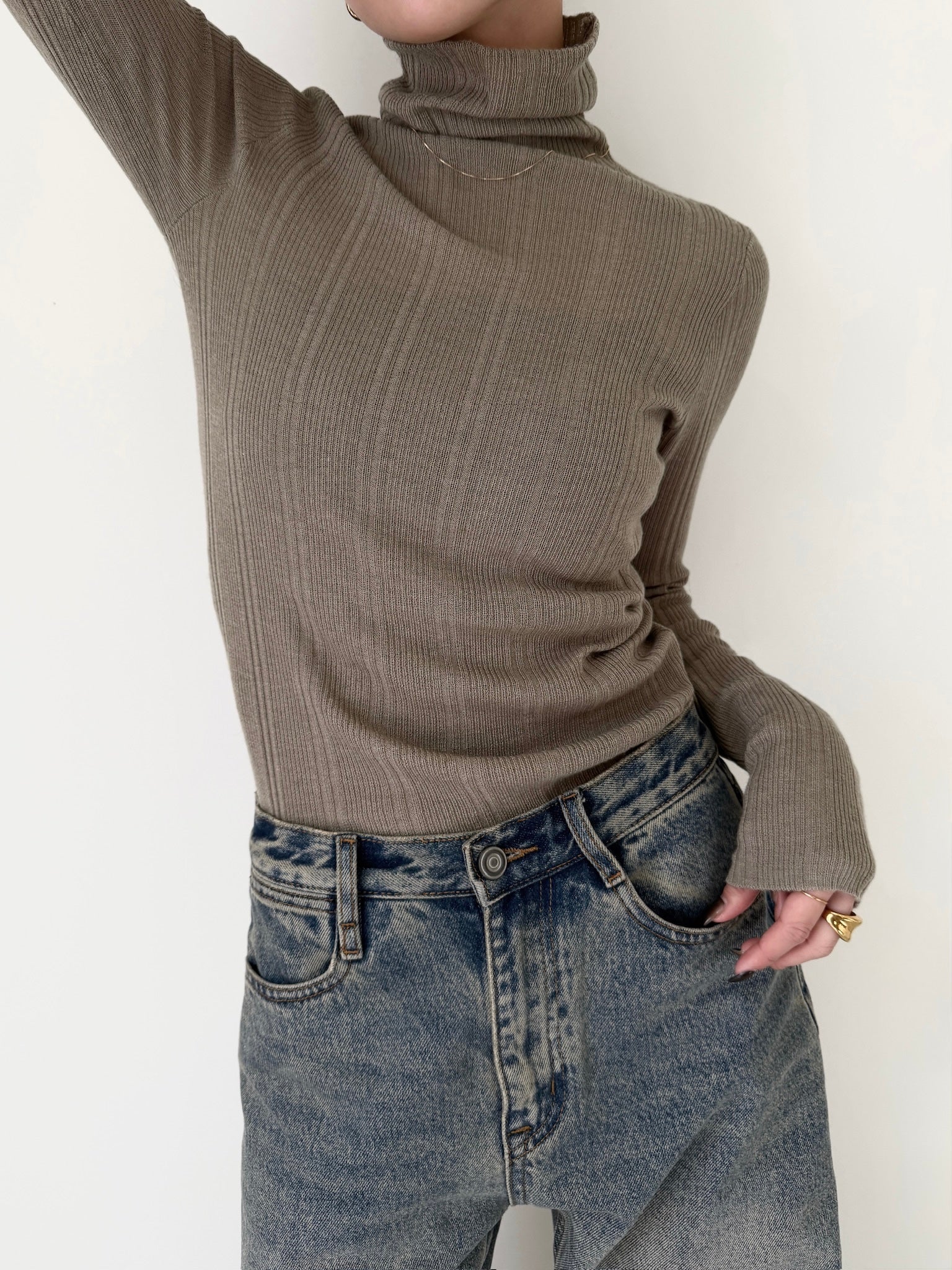 【新品 完売品】【EFU】SHEER LONG SLEEVE KNIT SHEER LONG SLEEVE KNIT | efu(エフ)official通販サイト – efu official