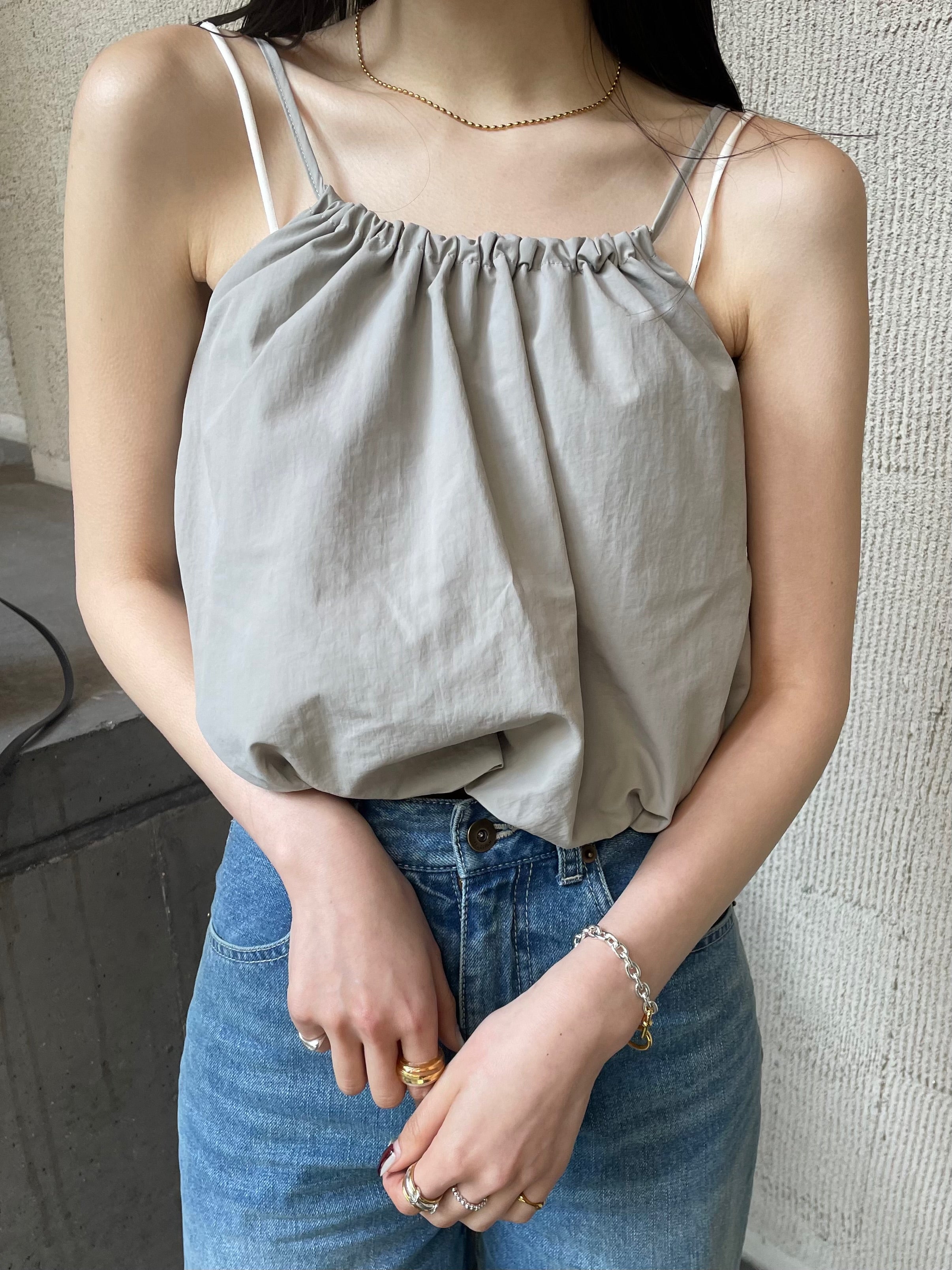 トップス efu BACK OPEN BALLOON CAMISOLE BACK OPEN BALLOON CAMISOLE | efu(エフ)official通販サイト