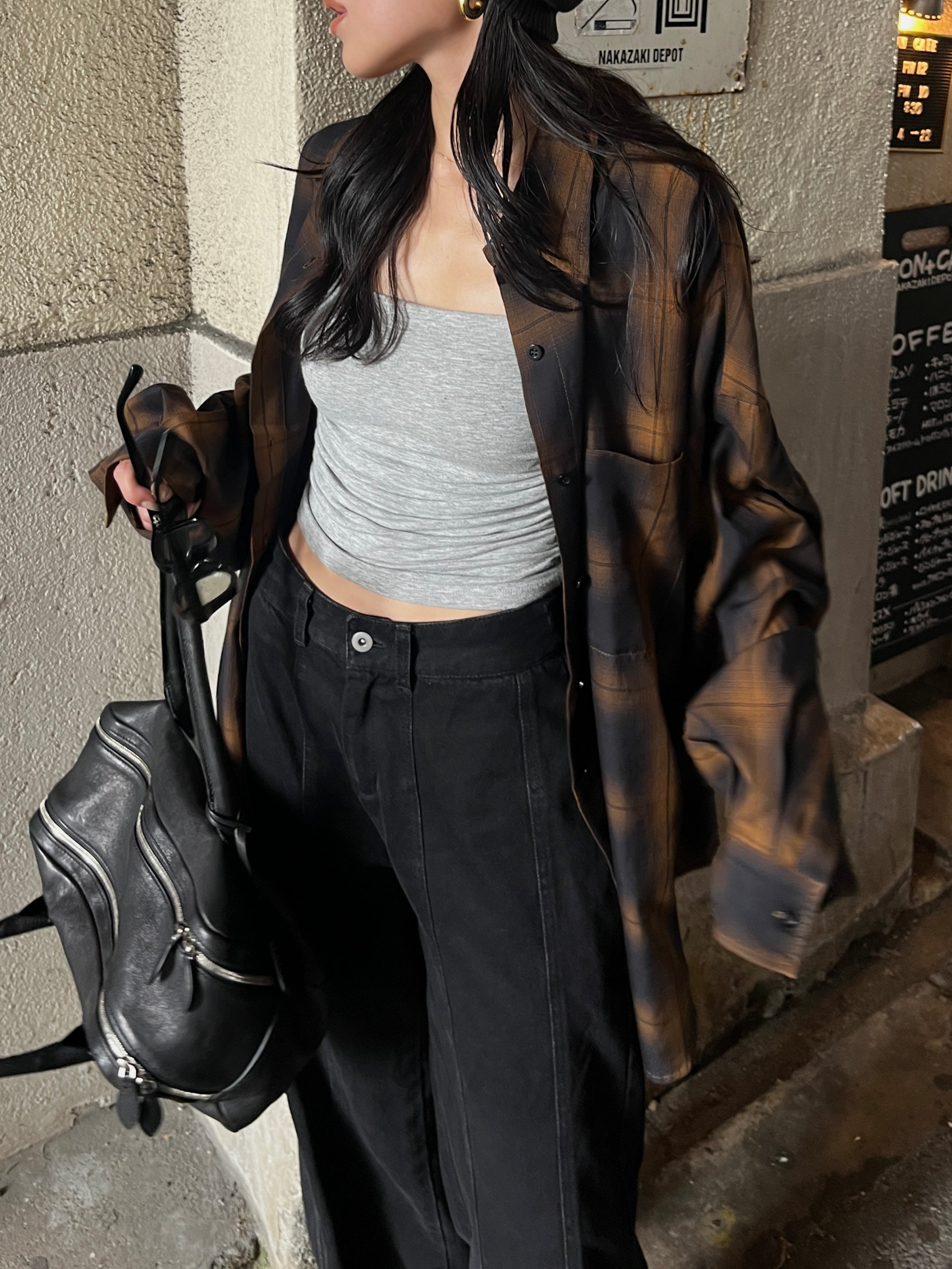 トップス efu FADE CHACK OVER SHIRT トップス efu FADE CHACK OVER SHIRT FADE CHECK OVER SHIRT – efu