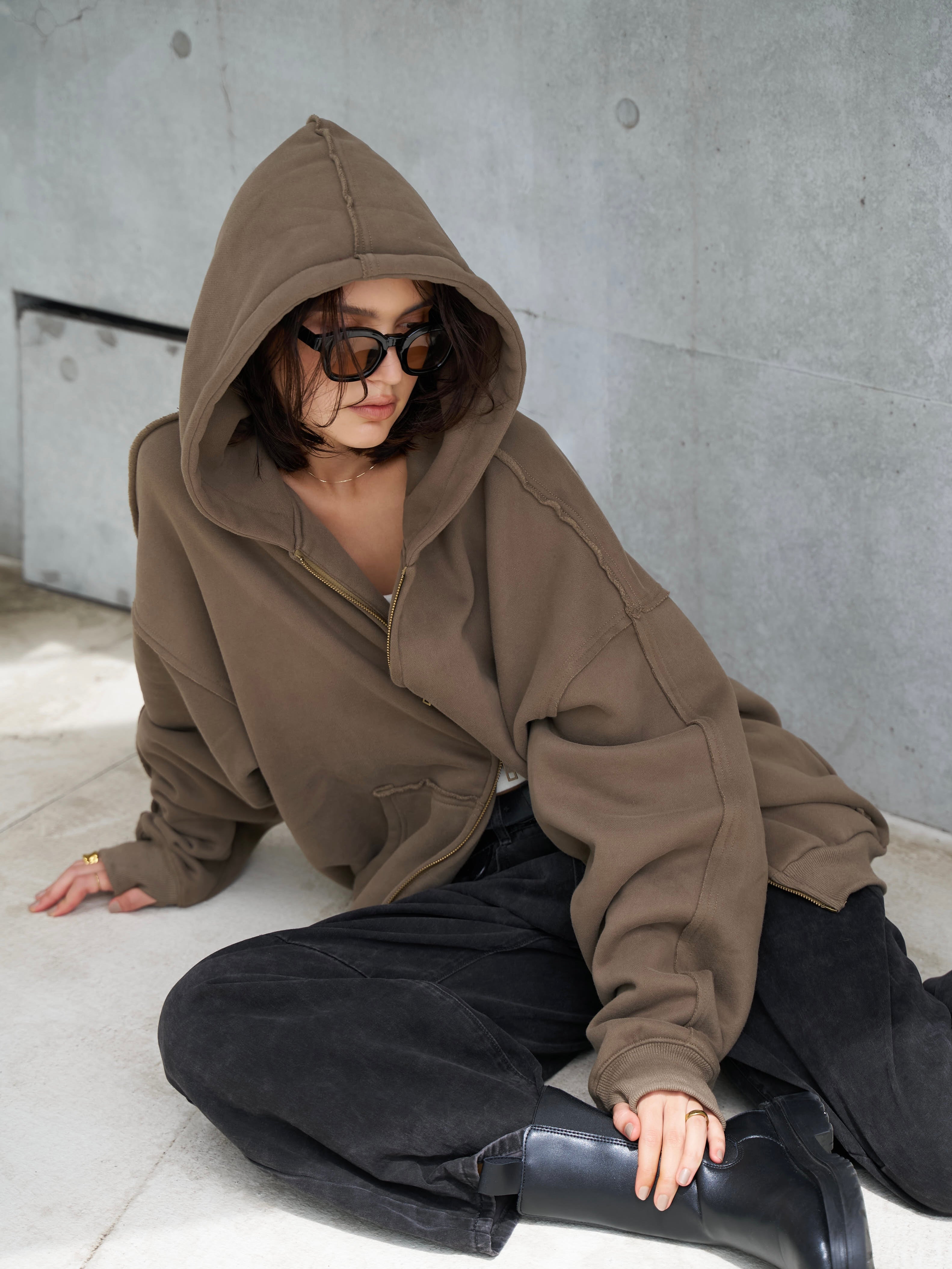 VINTAGE OVERSIZED ZIP HOODIE | efu(エフ)official通販サイト – efu VINTAGE OVERSIZED ZIP HOODIE | efu(エフ)official通販サイト – efu