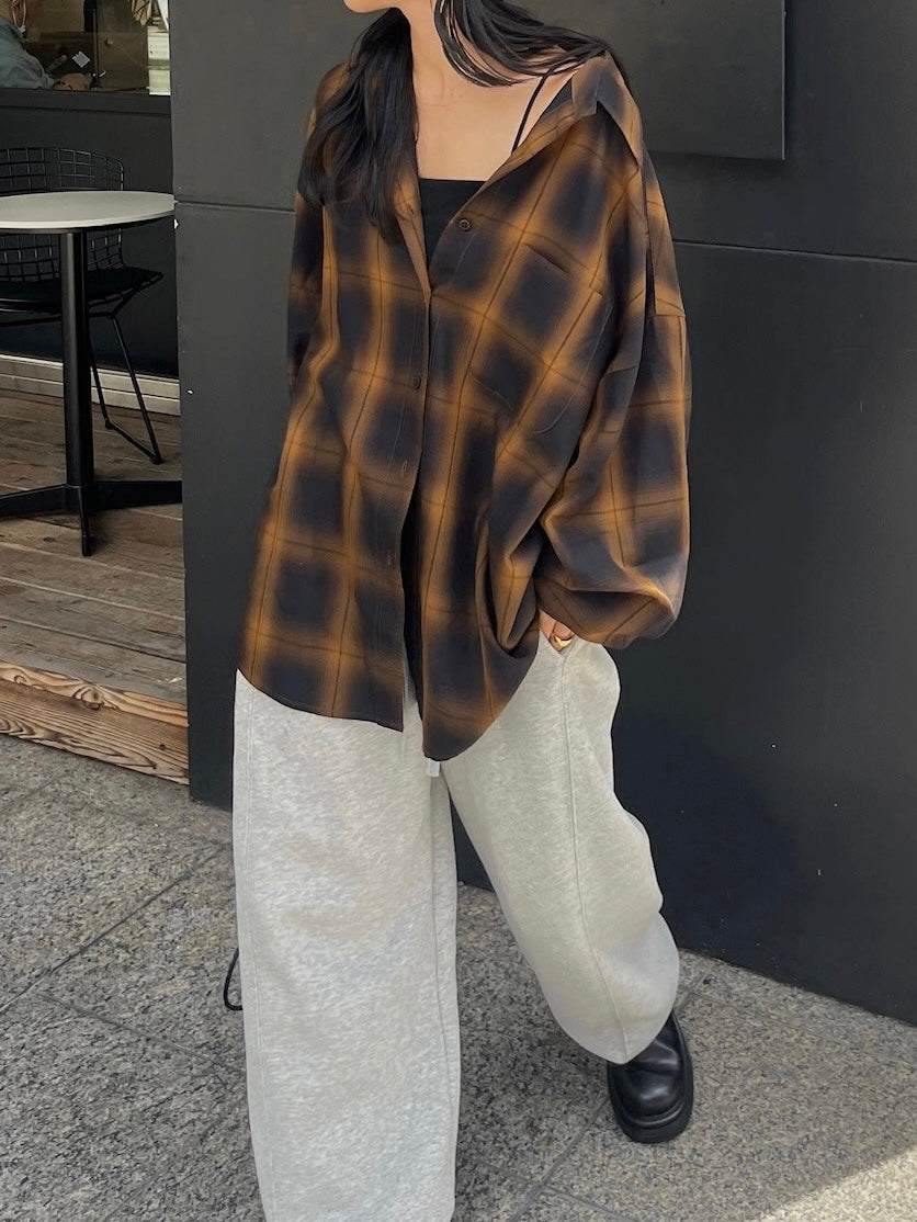 トップス efu FADE CHACK OVER SHIRT FADE CHECK OVER SHIRT | efu(エフ)official通販サイト – efu