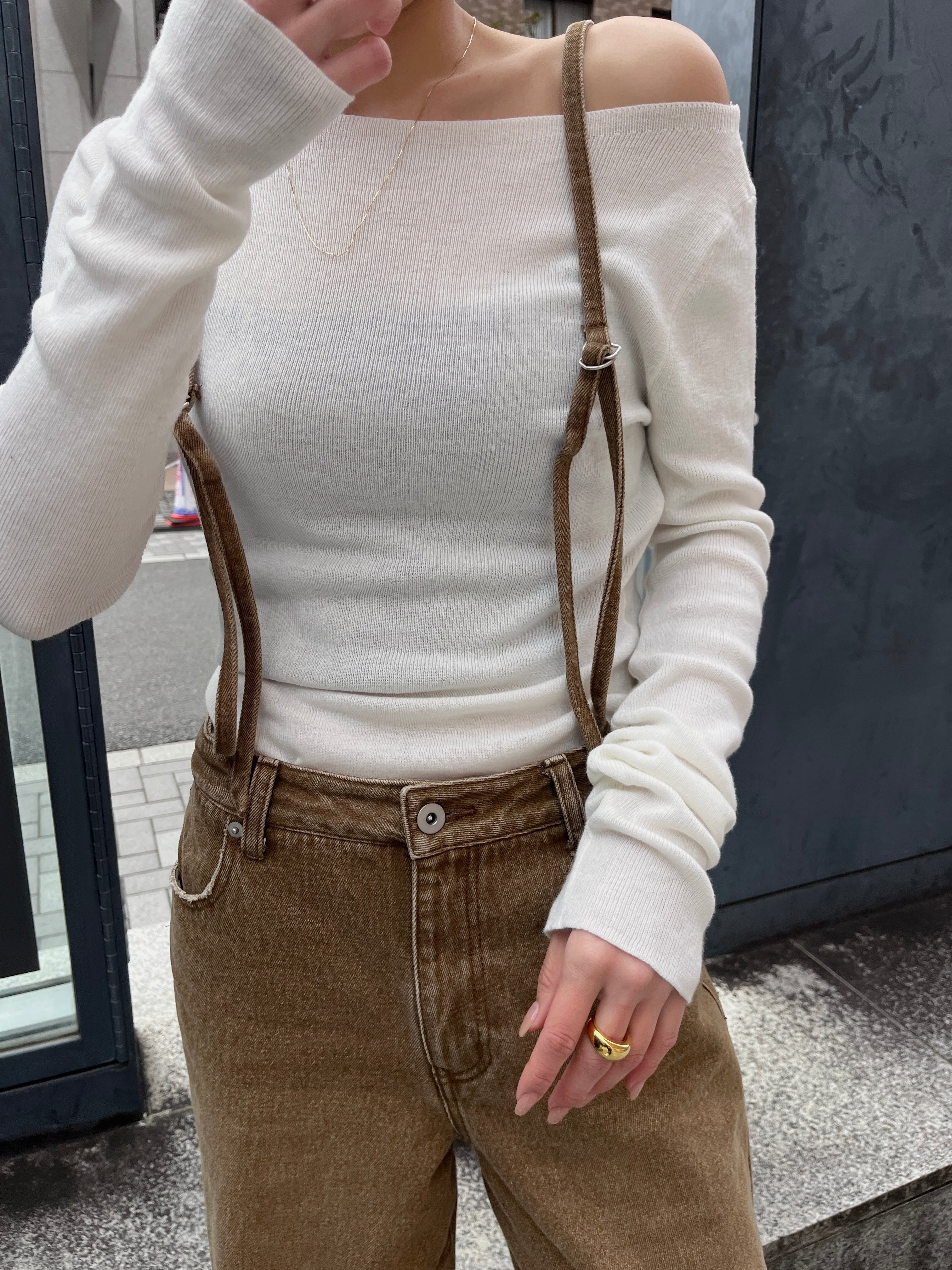 SHEER LONG SLEEVE KNIT | efu(エフ)official通販サイト – efu
