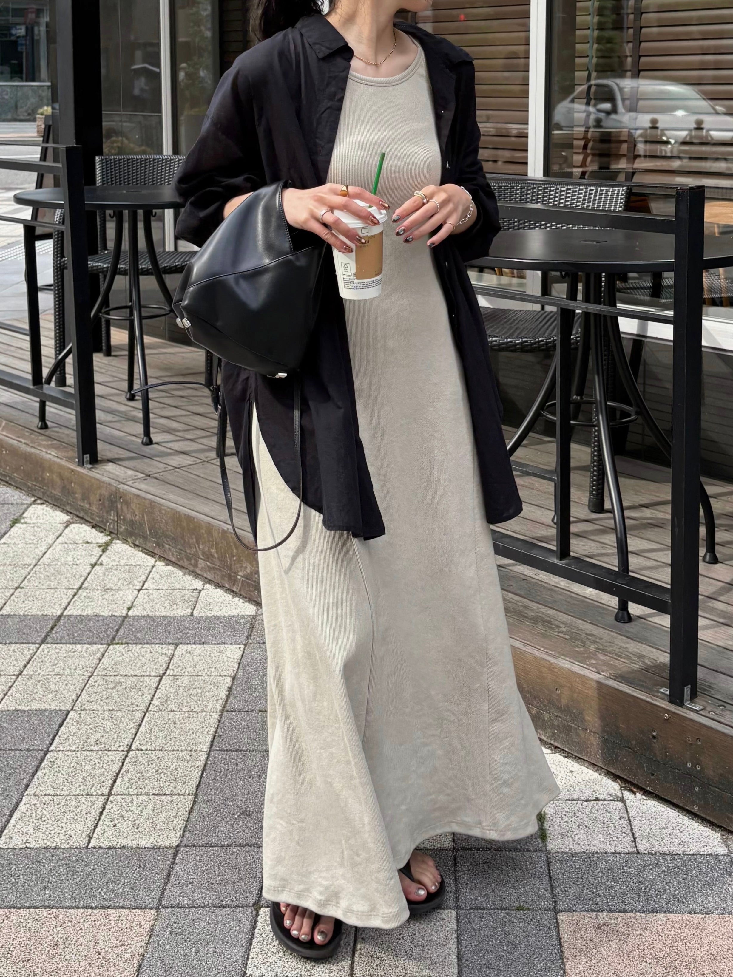 ワンピース efu RIBBED CAMISOLE DRESS RIBBED CAMISOLE DRESS | efu(エフ)official通販サイト – efu