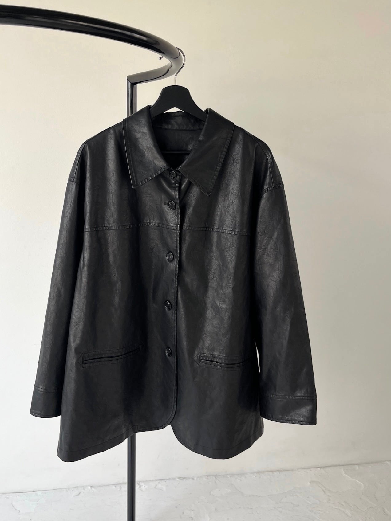 VINTAGE FAUX LEATHER COAT | efu(エフ)official通販サイト