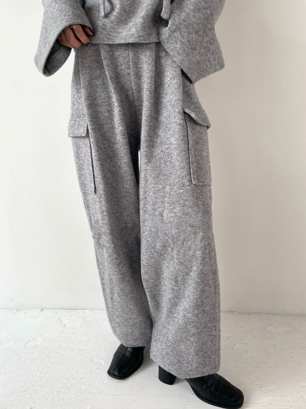 KNIT CARGO PANTS