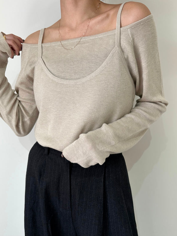 LAYERED SHEER KNIT