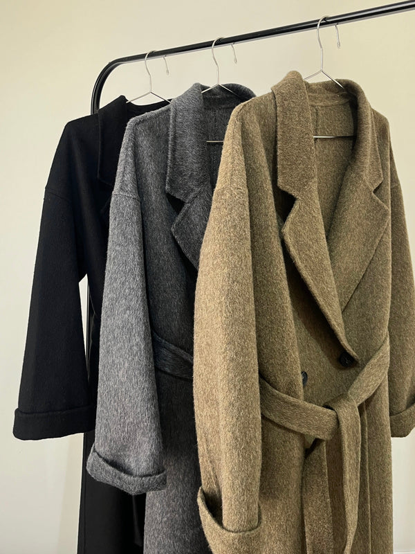 WOOL OVER COAT (BLK・12月下旬〜1月上旬発送予定)