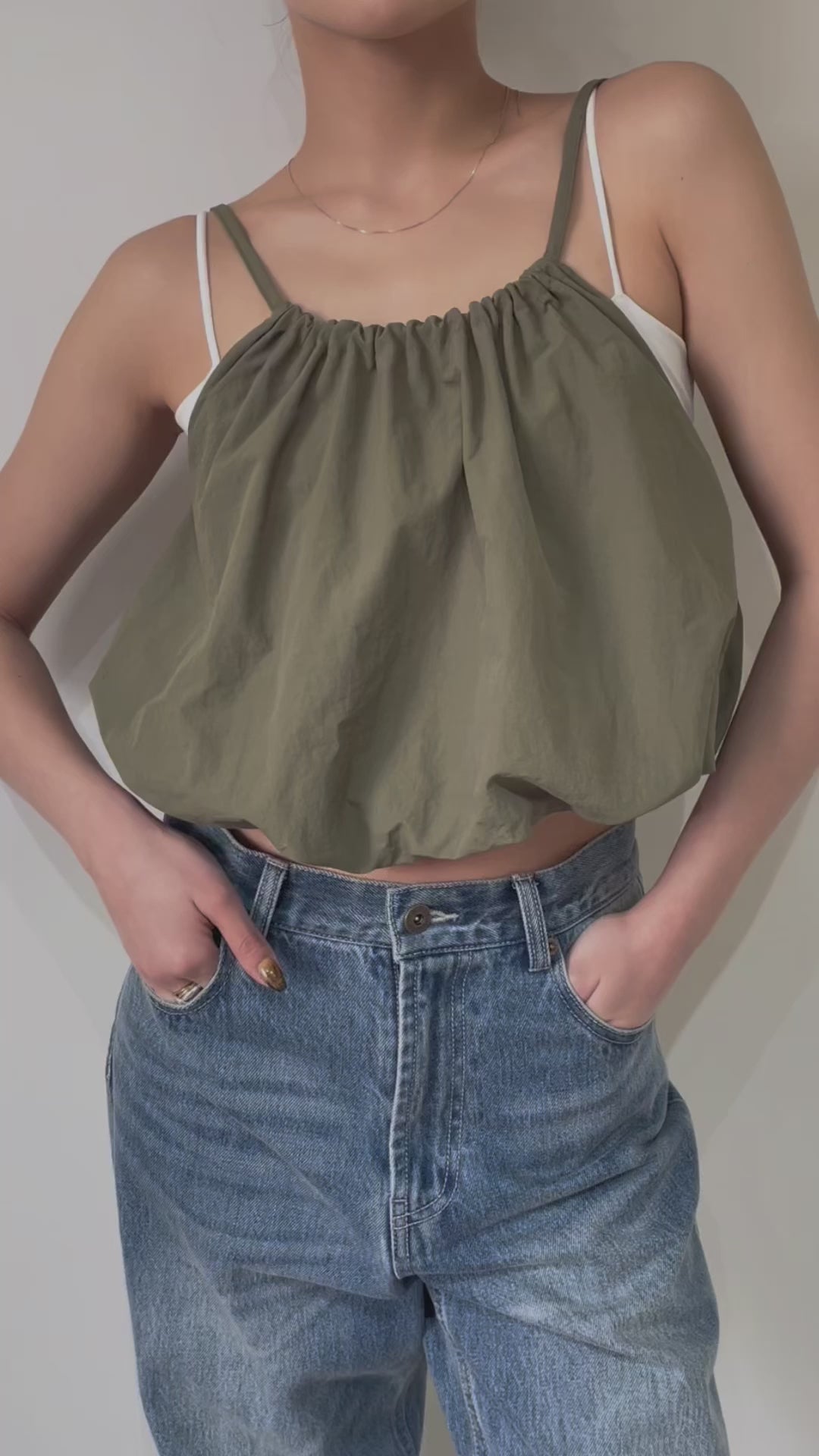 トップス efu BACK OPEN BALLOON CAMISOLE BACK OPEN BALLOON CAMISOLE | efu(エフ)official通販サイト